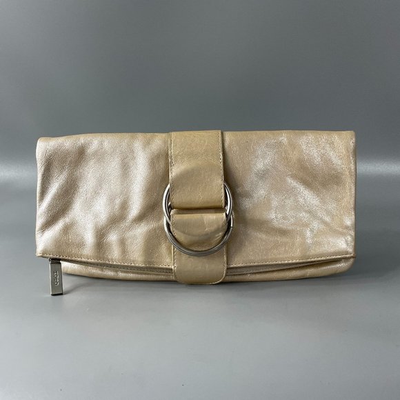 HOBO Handbags - HOBO International Madeline Leather Fold-over Clutch